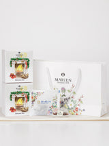 マリエン | ドイツハーブのクリスマススペシャルブレンド、ティーバッグ10個入りBOX2箱セットと特典オリジナル花柄紙袋。クリスマスのアドベントハーブティー。