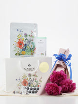 【マリエン・母の日ギフトセット】ハーブティーとハーブドロップのセット。マリエン花柄紙袋・母の日オリジナルカード付き。