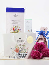 【マリエン・母の日ギフトセット】ハーブティーとハーブドロップのセット。マリエン花柄紙袋・母の日オリジナルカード付き。