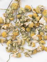 カモミール(ジャーマン種)、マリエンの有機栽培BIO品質の粉砕していない単品ハーブティー