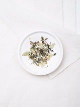 ディフェンスブレンド、マリエンの風邪などをひきやすい冬のためのハーブティー(リンデンフラワー入り)