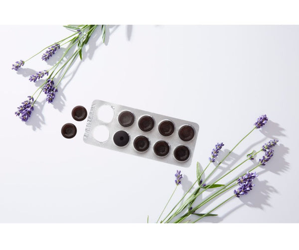 MARIENマリエンのど用ハーブドロップの商品画像。10粒入りシート。1箱3シート（30粒入）