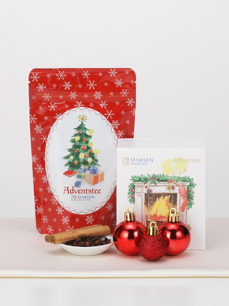 マリエン | ドイツハーブのクリスマススペシャルブレンド、リーフタイプとティーバッグ10個入りBOX。クリスマスのアドベントハーブティー。